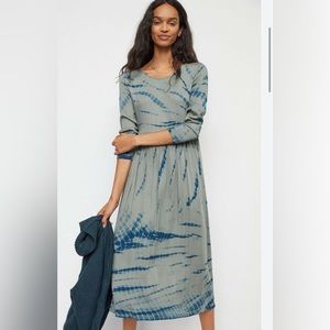 anthropologie tie dye dress